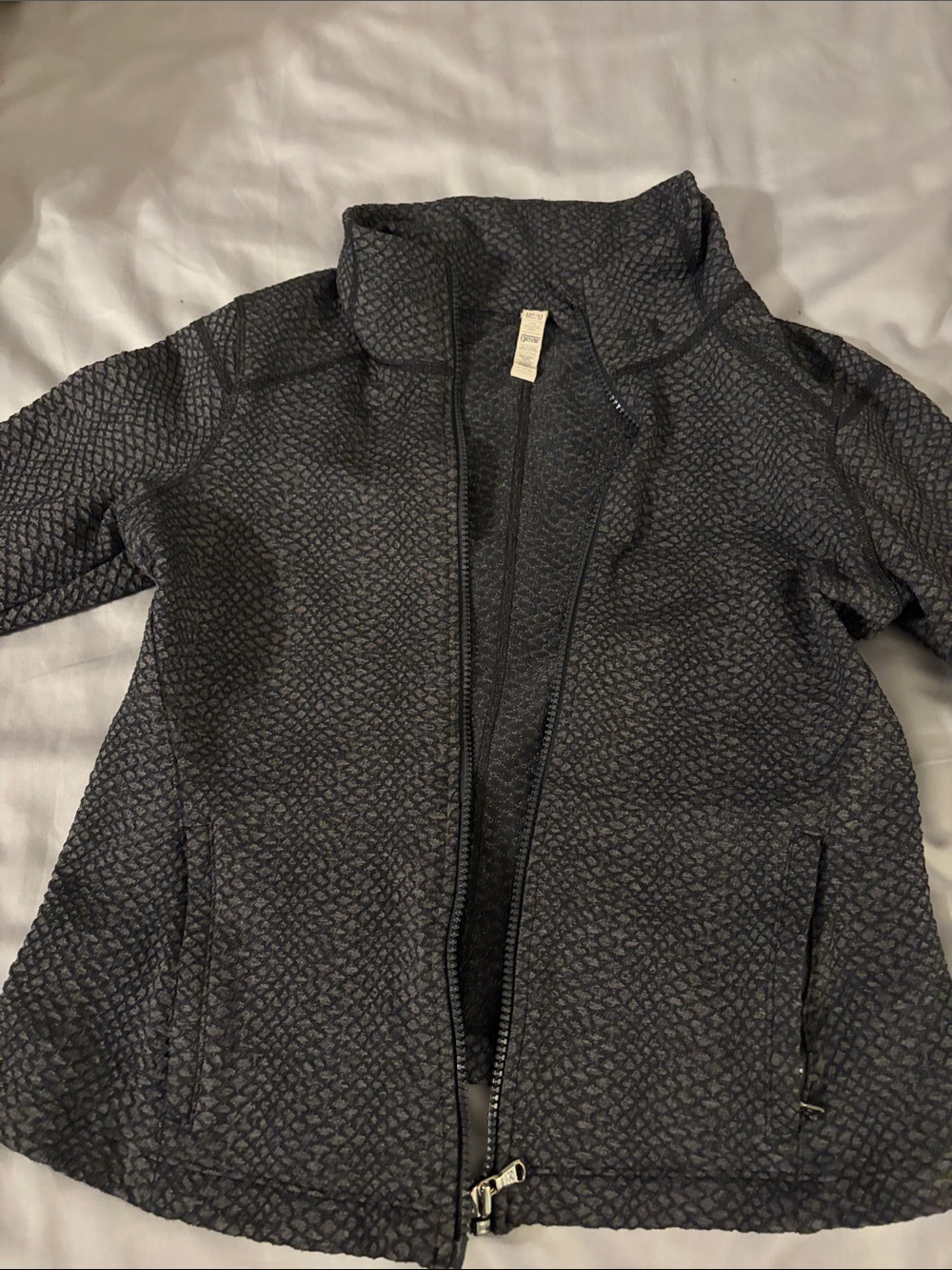Under Armour Women's Dark Gray Textured Zip Utility Jacket